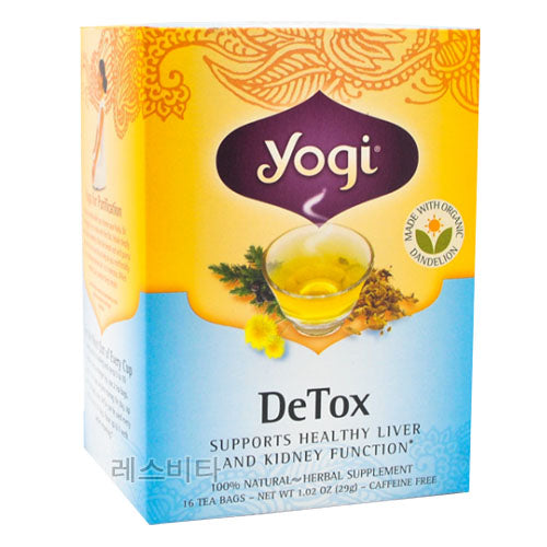 요기 디톡스 Yogi DeTox 다이어트 티 16팩 X 2개 (32팩)